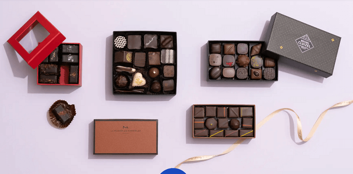 جعبه شکلات در ابعاد مختلف